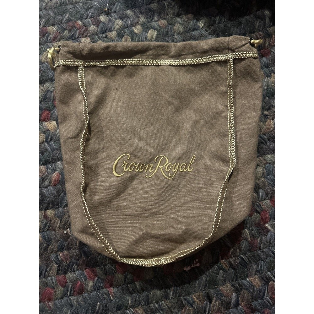 LOT Of 10-1/2 PINT CROWN ROYAL TAN  VANILLA  BAG  WITH DRAW STRING